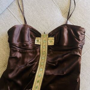 Nicole Miller Silk Party Dress Size 10 Stretch